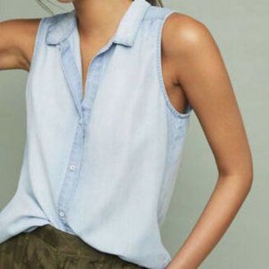 Cloth & Stone | Anthropologie Sleeveless Denim Shirt